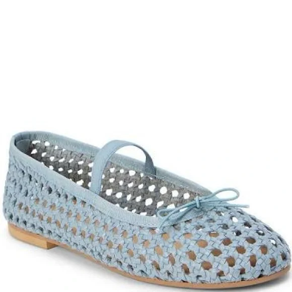 Matisse Blue Perforated Flats Slip-On Comfort - Picture 2 of 13
